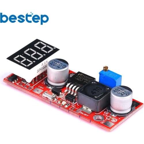 LM2596 DC-DC adjustable step-down power module LM2596 voltage regulator module with LED voltmeter display