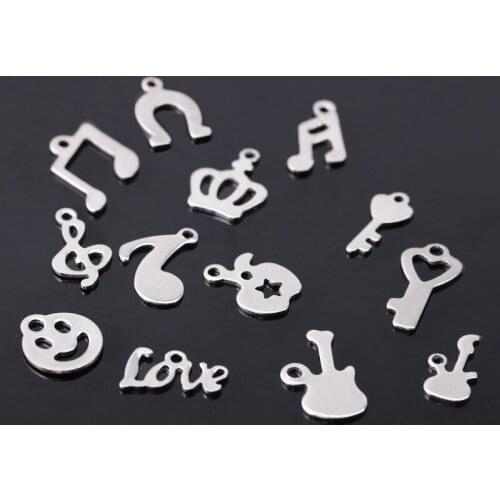 Stainless steel accessories set pendant hair accessories bracelet necklace accessories DIY accessories