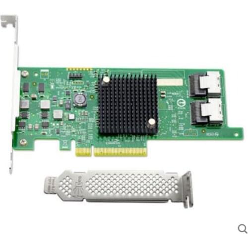 New UNICACA AS2308T disk channel card 9207-8I 9217-8I LSI AS2308 chip 6G extended pass-through card