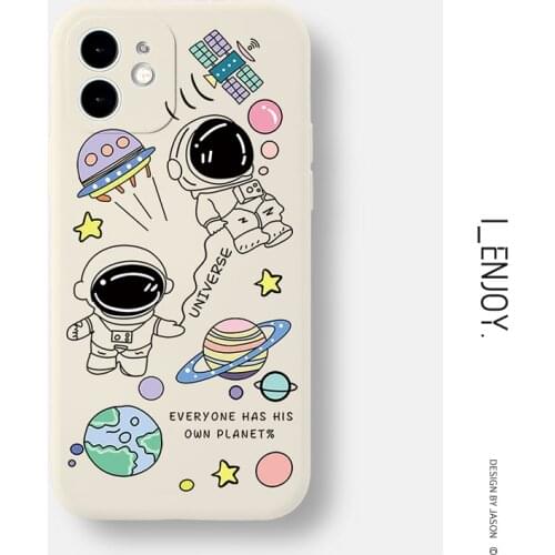 Official Original Soft Silicone Case for Apple iPhone 11 12 Pro MAX SE 2020 XR XS X 6 6s 7 8 Plus Shockproof Cute Phone Cover
