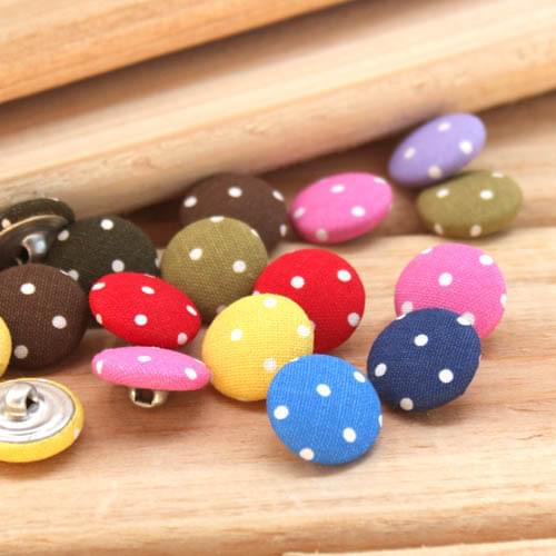 Fabric Covered buttons with Aluminum Shank DIY Patchwork ,Sewing Fabric Craft Decoration 80 pcs Free shipping