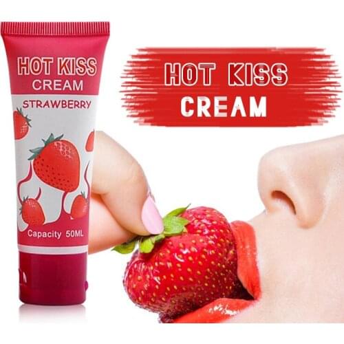 Edible Strawberry Lubricant for Sex Lube Lubricante Easy To Clean Sex Lubricant for Oral Vagina Anal Sex Gel Gay Lubricant