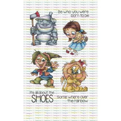 11x16 Little girl and animals Ttransparent Clear Stamps Silicone Seals for DIY scrapbooking photo album Card Making