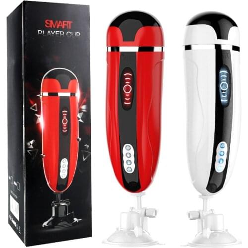 Silicone Real Vagina Masturbator Cup Vibrator Rechargeable Sex Toy For Men Suck Sex Machine Heating Penis Massager Adult SexToys