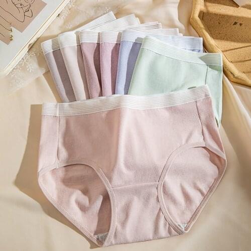 Fashion 7/5Pcs Women Panties Comfort Cotton Sexy Breathable Female Underwear Seamless Low Waist Lingeries Cute Girls Briefs