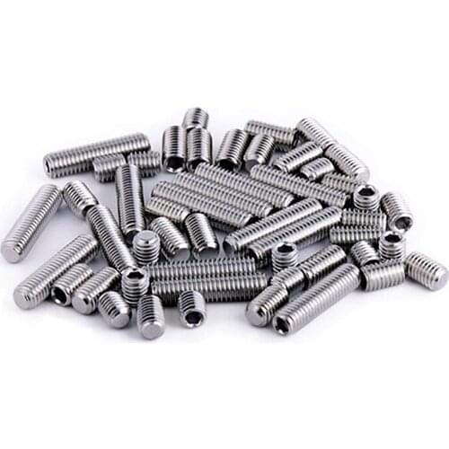M3 M4 M5 M6 304 Stainless Steel Thread Grub Screws head screw Hexagon Socket round head Screws Hex Socket Screw