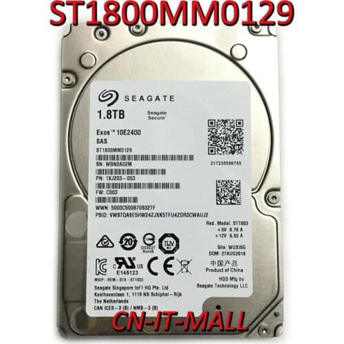 Seagate ST1800MM0129 1.8TB 10000 RPM 256MB Cache SAS 12Gb/s 2.5" Internal Enterprise Hard Drive