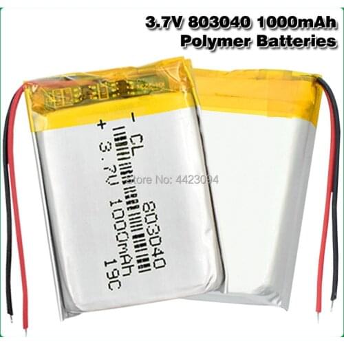 High Quality 3.7V 803040 1500mAh Li-ion Polymer Lithium Battery 3.7 Volt Lithium Ion Li-po Li-polymer Batteries Cells