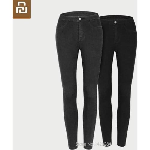 Youpin Cottonsmith woman High waist Slim jeans High elasticity Loose soft and comfortable Sexy Skinny Pants girl Casual Trousers