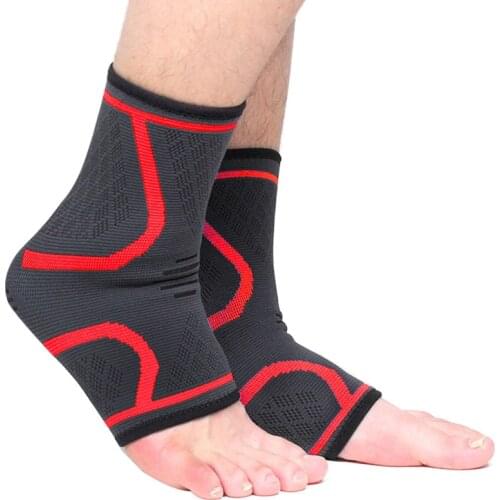 1 pair Ankle Support Brace Pads Equipment Nylon Silicone Elastic Pressure Ankle Protector Basketball volleyball Ankle Brace