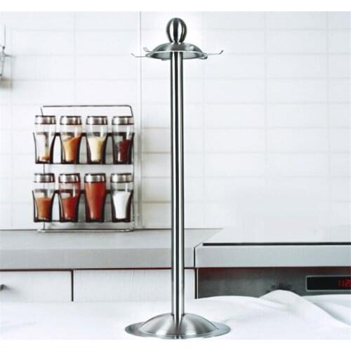 1pc Cup Holder Stand Sturdy Stainless Iron Non-deformed Minimalist Organizer Tree Stand Holder For Kitchen Restaurant