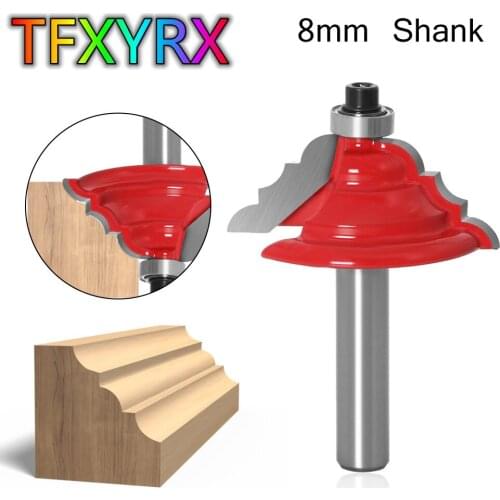 1pc 8mm Shank Table Edge Router Bit French Baroque Line Knife Woodworking Milling Tenon Cutter for Woodworking Tools