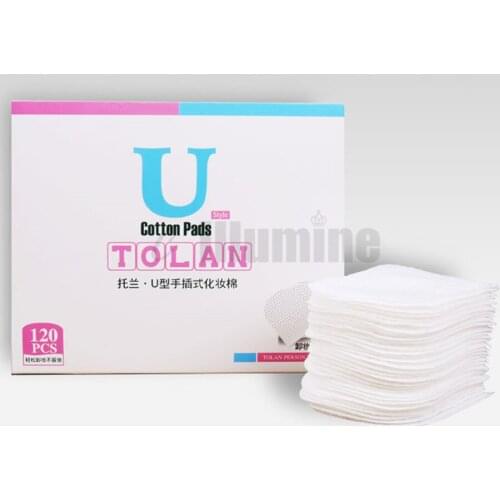 Cotton Make-up Remove Cotton Sheet Removing Sheet U-shaped Double-sided Thickened Finger Set 120PCS