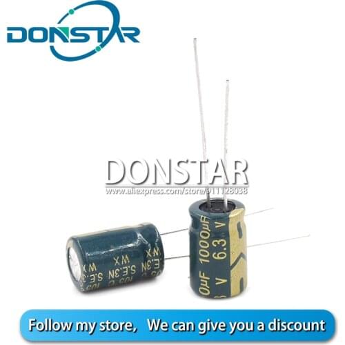 20PCS Aluminium Electrolytic Capacitor 6.3V 1000UF 8*12mm Electrolytic Capacitor 1000UF 6.3V