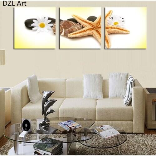 3 Pieces shelles Modern Home Wall Decor Canvas Art Picture Print Painting On Canvas Artworks