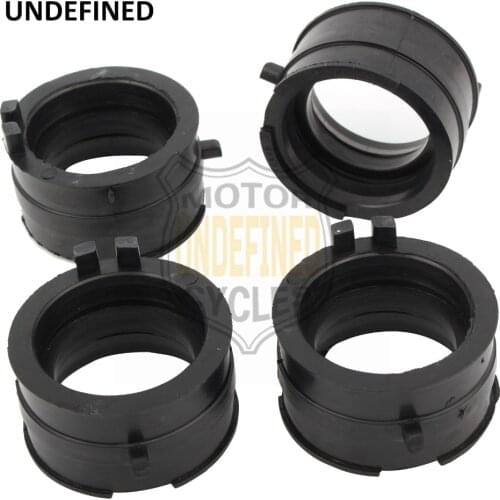 4PCS Motorcycle Parts Carburetor Intake Manifold Outlet Carb Adapter for Honda CBR600F Hurricane 1987 - 1990