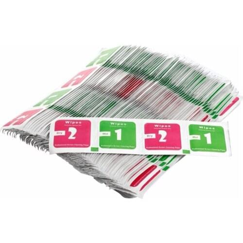 400Pcs Camera Lens Phone LCD Screen Dust Removal Dry Wet Cleaning Cloth Paper Wipes Drop Shipping