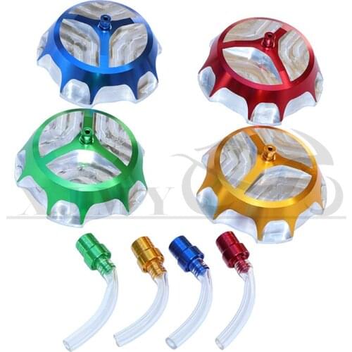 50mm CNC fuel tank fuel tank cap with exhaust hose, used for off-road motorcycle modification competition KLX BBR TTR CRF