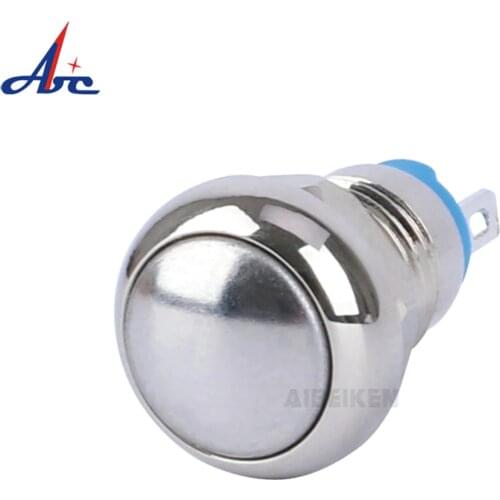 8MM Waterproof Momentary Self-Locking 5V12V 220V Small Metal Push Button Switch
