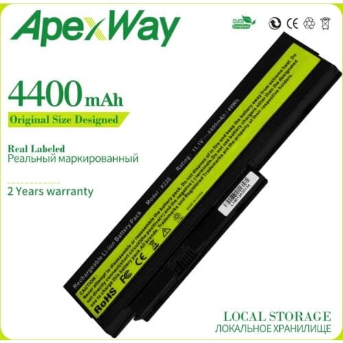 11.1V 4400mAh Laptop battery For Lenovo Thinkpad X220 X220I X220S 45N1172 45N1022 45N1024 45N1025 42T4866 42T4900 high capacity
