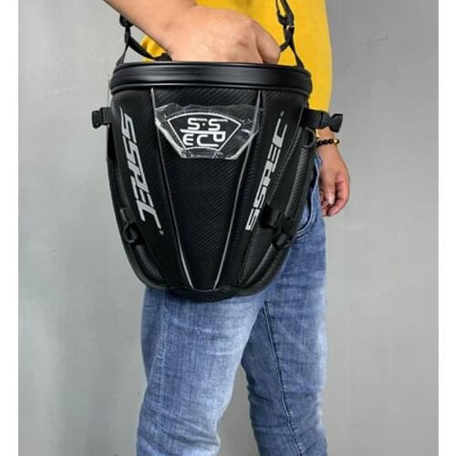 Luggage Bag For Durable Motorcycle Rear Seat Bag Waterproof Motorcycle Tail Backpack Carbon Fiber Touring 15L