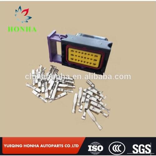 Free shipping 5 pcs Kit 24 Pin ECU Wire Housing Sealed Plug Socket With Terminals Electrical CNG Computer Auto connector