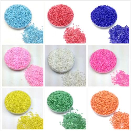16g 1000pcs 2mm AB Solid Color Opaque Round Garment Beads Loose Spacer Cezch Glass Seed Beads Handmade Jewelry DIY Making Bead