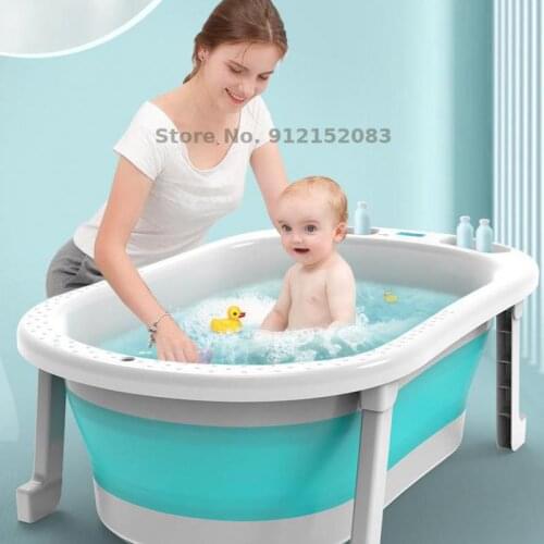 Baby Foldable Bathtub Baby Bathtub Household Newborn Thickened Large Childrens Bath Tub Products