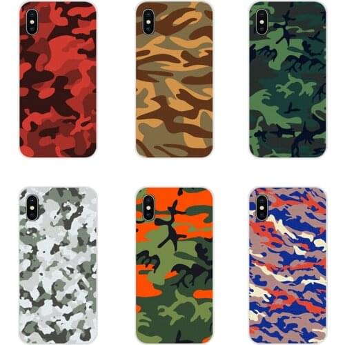 For Huawei Honor 4C 5C 6X 7 7A 7C 8 9 10 8C 8S 8X 9X 10I 20 Lite Pro Camouflage Pattern Camo military Army Accessories Cover Bag