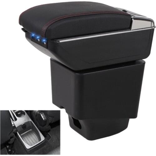 For Renault Captur Armrest box central Store content box with cup holder ashtray with USB interface