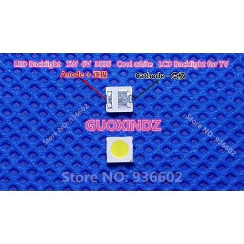 For SHARP LED TV Application LCD Backlight for TV LED Backlight High Power LED 1.2W 6V 3535 3537 Cool white