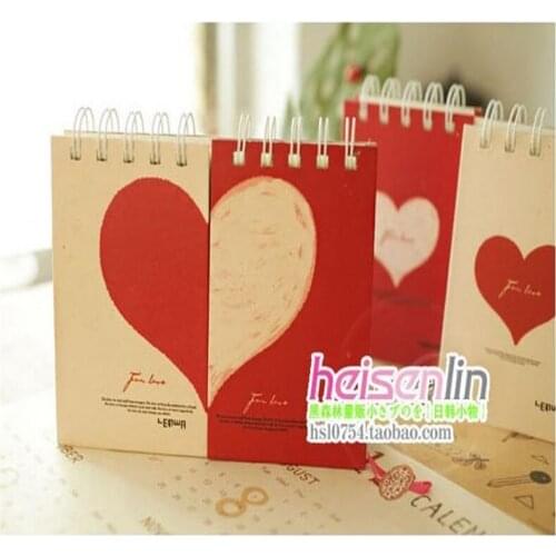 K201 Korean stationery love pattern coils K201 Korean stationery love pattern coils Stationery office supplies for students