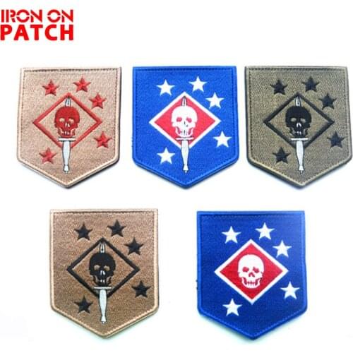 USMC/ the United States Marine Corps commando /MARINE RAIDERS Patches embroidery badge the tactical military HOOK/LOOP clothes