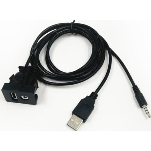 Biurlink Car Radio AUX USB CABLE ADAPTER CAR AUDIO EXTEND WIRING for FORD TOYOTA BENZ