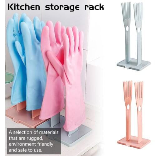 Kitchen Glove Stand Holder Rubber Glover Dryer Rack Kitchen Sink Accessories Towel Holder Kitchen Cleaning Tool