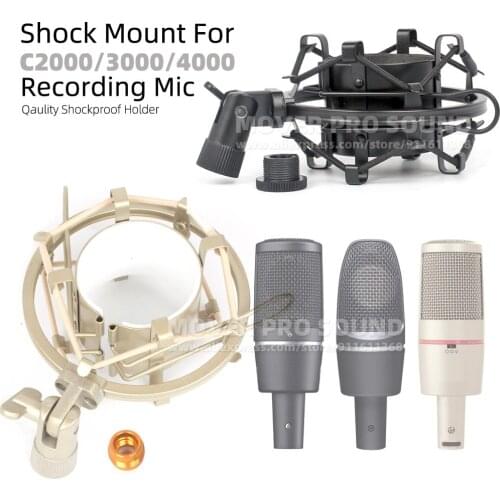 Suspension Microphone Stand Holder Clip For AKG C2000 C3000 C4000 C 2000 3000 4000 B C2000B C3000B C4000B Spider Mic Shock Mount