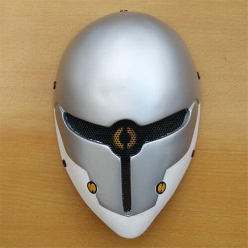Metal Gear Solid Mask Helmet Halloween Cosplay Gray Fox Horror Helmet Halloween Props Role Play Cosplay Mask
