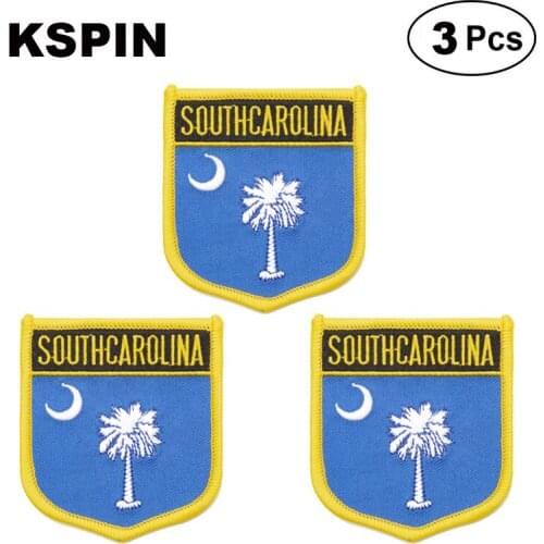 U.S.A Wyoming Shiled Shape flag patches national flag patches for Cothing DIY Decoration