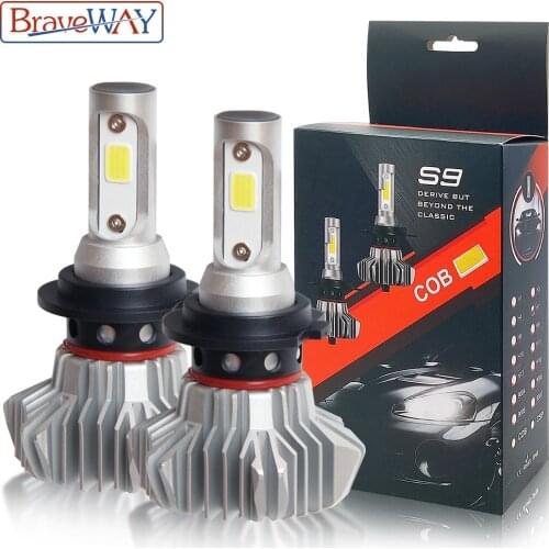 BraveWay H7 LED Light Bulbs for Auto H4 H11 H1 Led Headlight 9005 9006 HB3 HB4 LED 12V Car Light to the Car