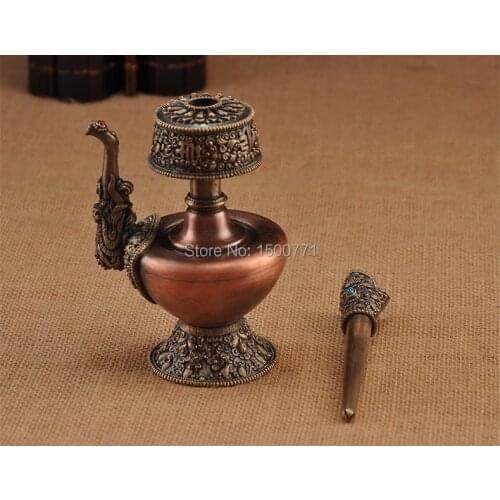 Tantric Nepal vumba copper pot offerings, net bottle vumba special cause