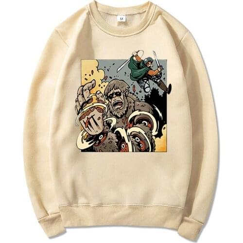 Anime Manga AOT Levi Attack Titan Crewneck Sweatshirt Attack Titan Hoodie Japanese Anime Sweatshirts Harajuku Unisex Hoodies