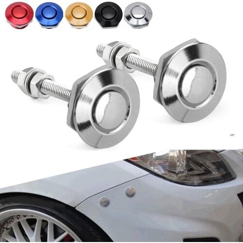 2Pcs Universe Car Lock Quick Release Push Hood Latch Button Car Pin Bonnet Lock for VW Golf 4 5 6 Passat B5 Bumper Clip Latches