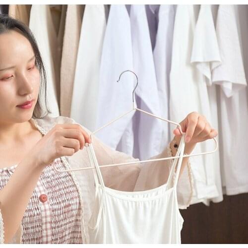10 Pcs/lot Home Hanger With Pits For Womens Underwear Non-slip Durable Stainless Steel For Household Clothes Dormitory Students