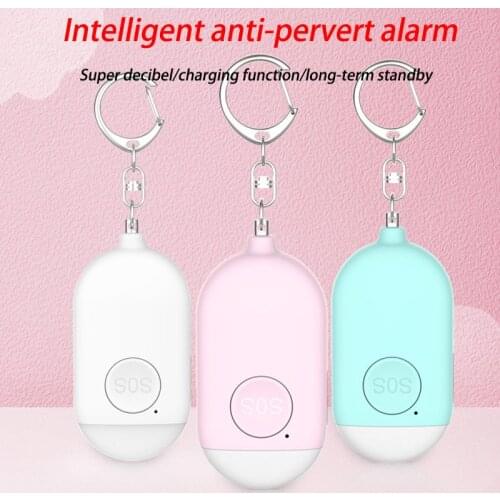 Z30 Dropshipping Rechargeable 130 Decibel Super Loud Self Defense Alarm Flashlight Anti-wolf Artifact Outdoor Emergency Alarm