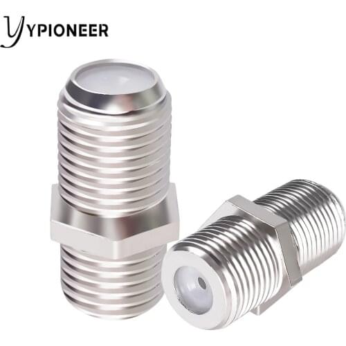 YPioneer C20111 1Pack F-Type Female to Female Coaxial Cable Connector RG6 Adapter Coupler for TV Antenna, Coax Cable
