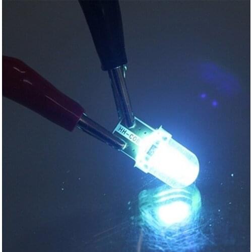 10pcs Led Car Turn Signal Lights Mutifunction Auto Interior Wedge Ambient Silicone Light Dashboard Lighting Bulb