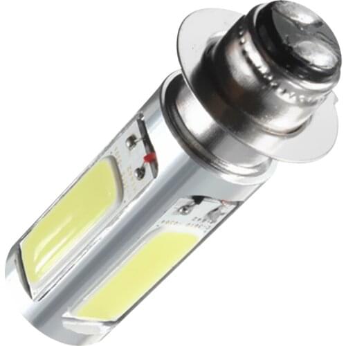2pcs 6000K White H6M COB LED Moped ATV Headlight Fog Light Bulb PX15d