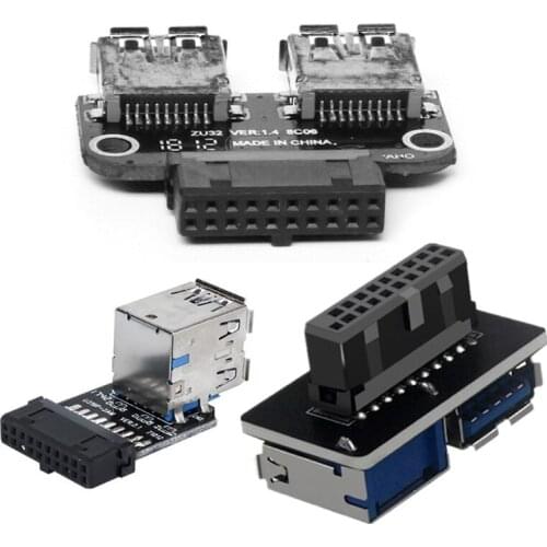 Usb3.0/3.1 Adapter 19p/20p To Usb A Female Port Internal Connection to the Front of the Chassis