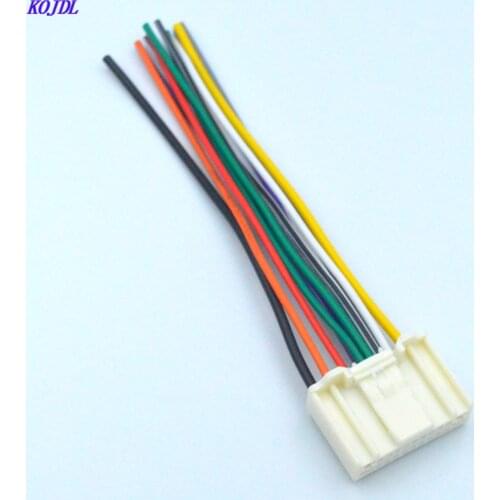 CAR radio iso stereo AUDIO Wiring harness adapter plug connector for CD player FOR Nissan Subaru Infiniti OEM Factory Radio