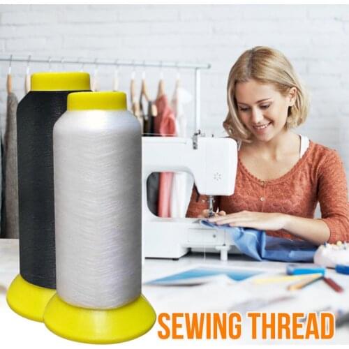 Household Black And White Polyester Sewing Thread Handwork Machine 5000 Yards Pagoda Sewing Thread Sewing Accessorizes Z61